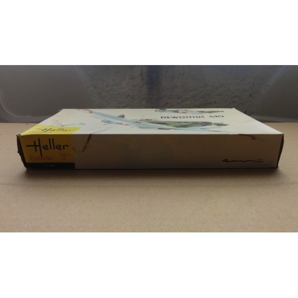 DEWOITINE 520 MAQUETTE D'AVION HELLER BOITE JAUNE 1/72 RÉF L 072