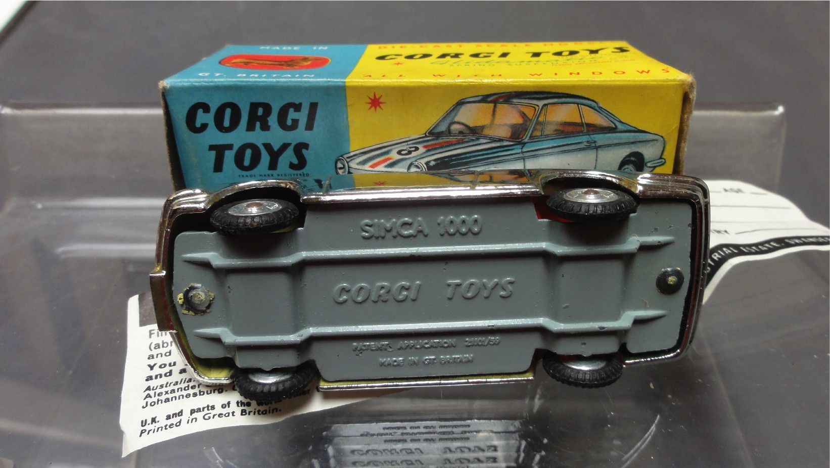 SIMCA 1000  competition model  Corgi toys ref 315