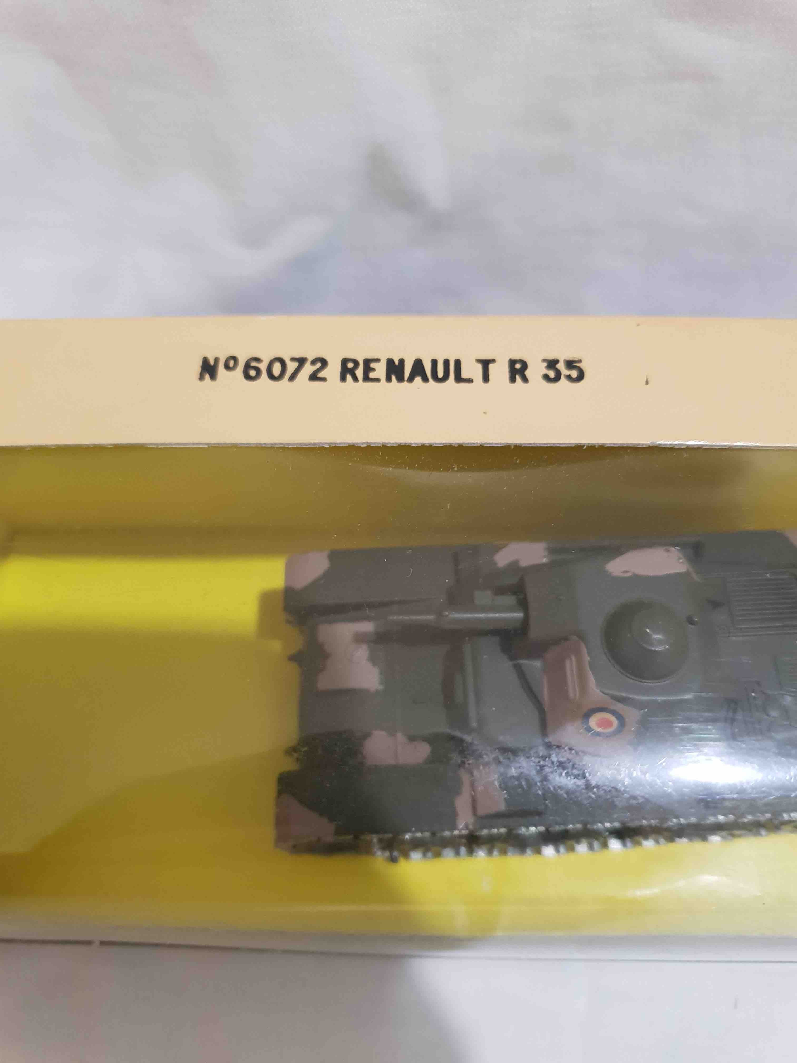 SOLIDO 6072 RENAULT R 35 COLLECTION MILITAIRE SOLIDO