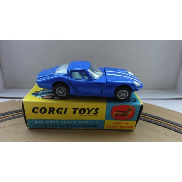 MARCOS 1800 GT AVEC MOTEUR VOLVO BLEU  CORGI TOYS RÉF 324