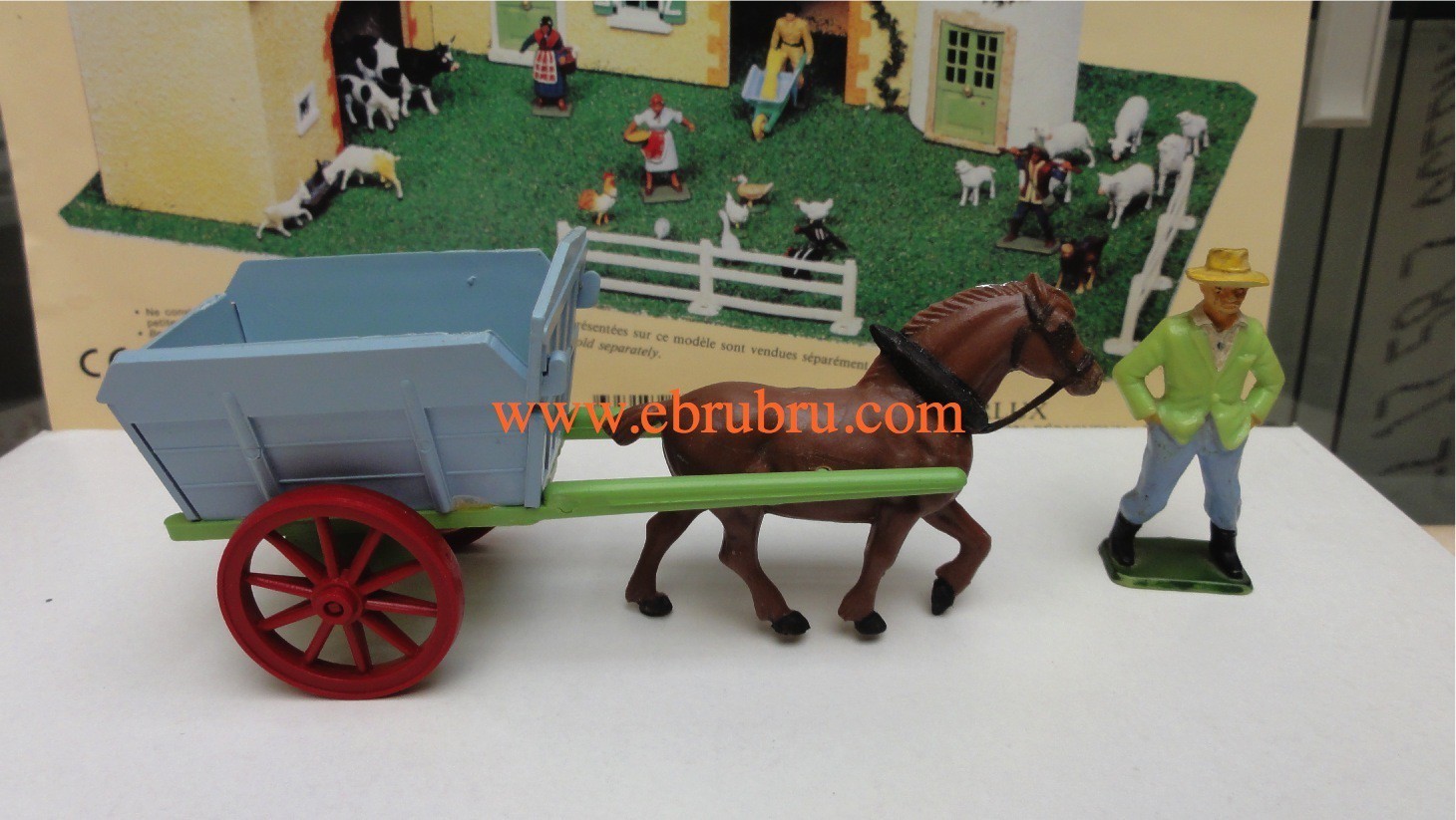 Charette fermière avec Cheval Starlux ref 605