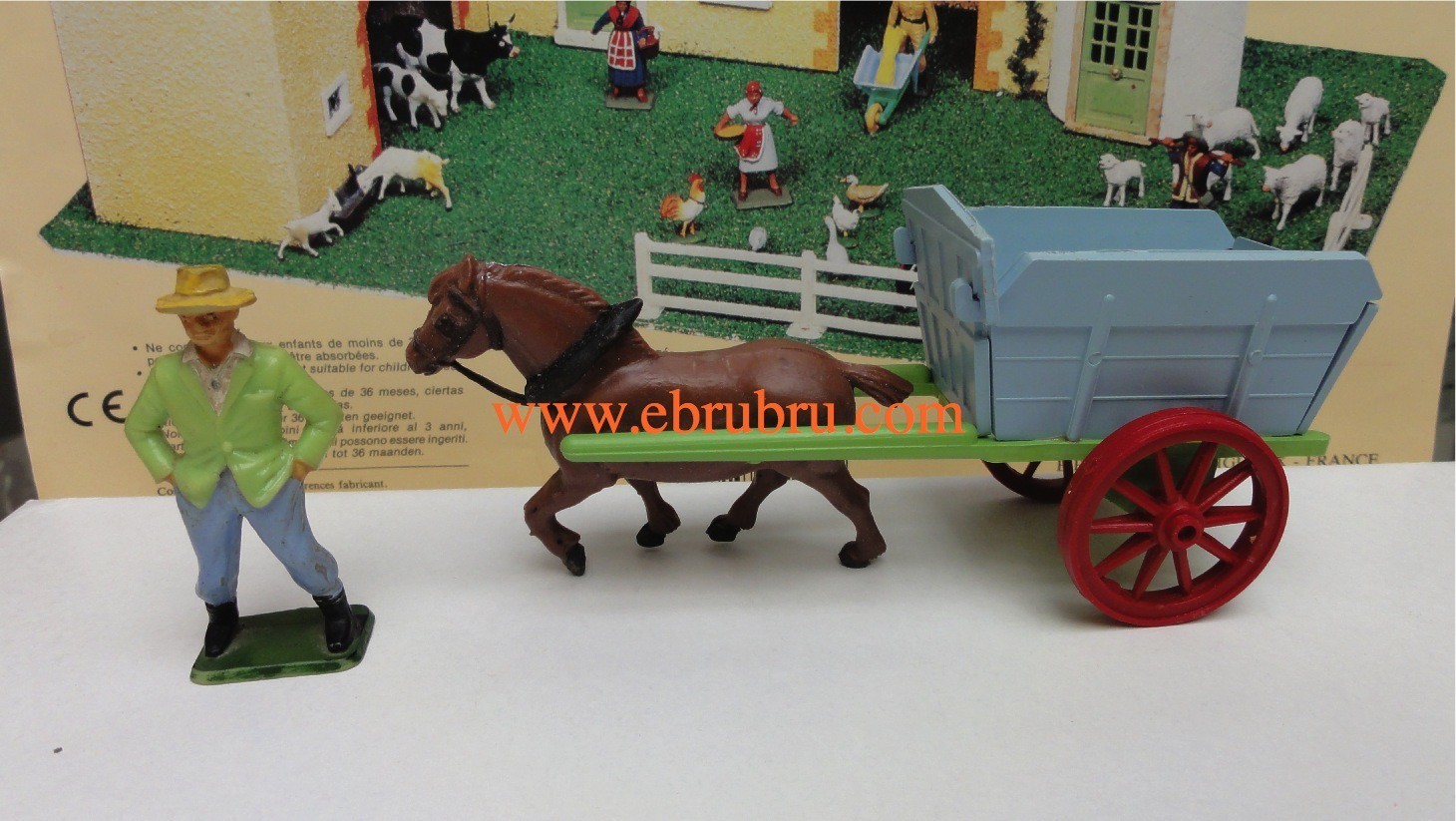 Charette fermière avec Cheval Starlux ref 605