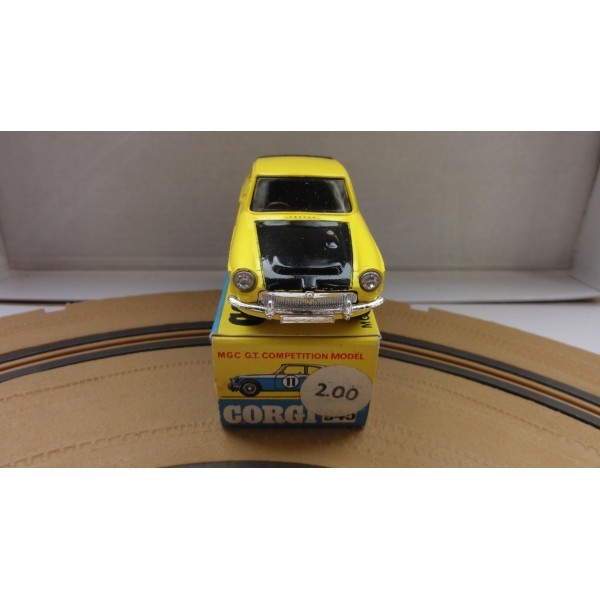 MGC GT COMPÉTITION JAUNE ET NOIRE CORGI TOYS RÉF 345