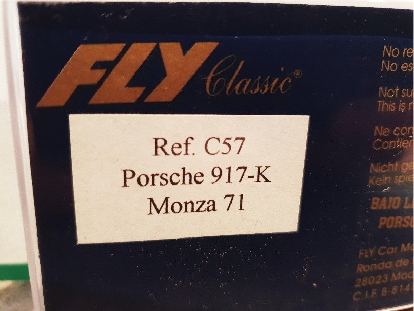 FLY C57 PORSCHE 917 K MONZA 71