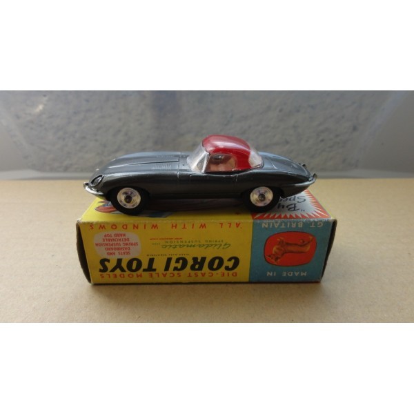 JAGUAR TYPE E AVEC HARD TOP DÉTACHABLE CORGI TOYS RÉF 307