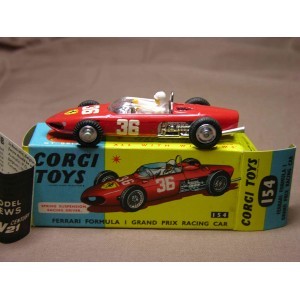 CORGI TOYS  1/43 - FERRARI  FORMULA I GRAND PRIX RACING CAR AVEC SA BOITE - REF 154