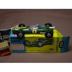 CORGI TOYS  1/43 - LOTUS CLIMAX FORMULA I RACING CAR AVEC SA BOITE - REF 155