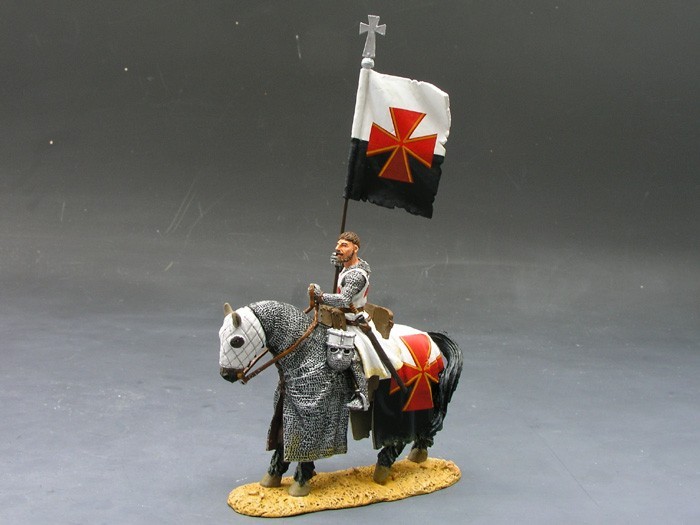 MK008 Mounted Knight w/Flag King & Country