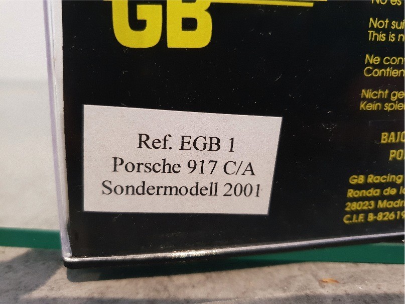 FLY EGB1 PORSCHE 917 C/A SONDERMODELL 2001