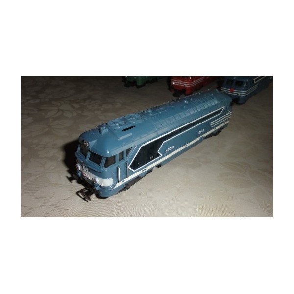 LOCOMOTIVE JOUEF DIESEL BB 67001 RÉF 8410 GRIS BLEU