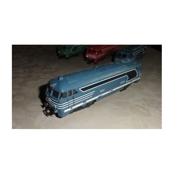 LOCOMOTIVE JOUEF DIESEL BB 67001 RÉF 8410 GRIS BLEU