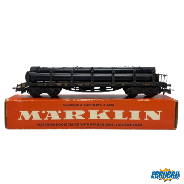 Wagon à bogie avec montants 8 roues MARKLIN 4516