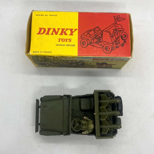 VOITURE JEEP PORTE FUSÉE MILITAIRE DINKY TOYS REF 828
