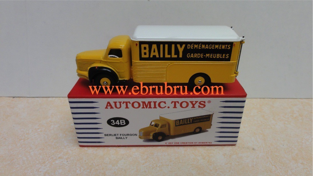 CAMION FOURGON BERLIET BAILLY DINKY AUTOMIC TOYS REF 34B