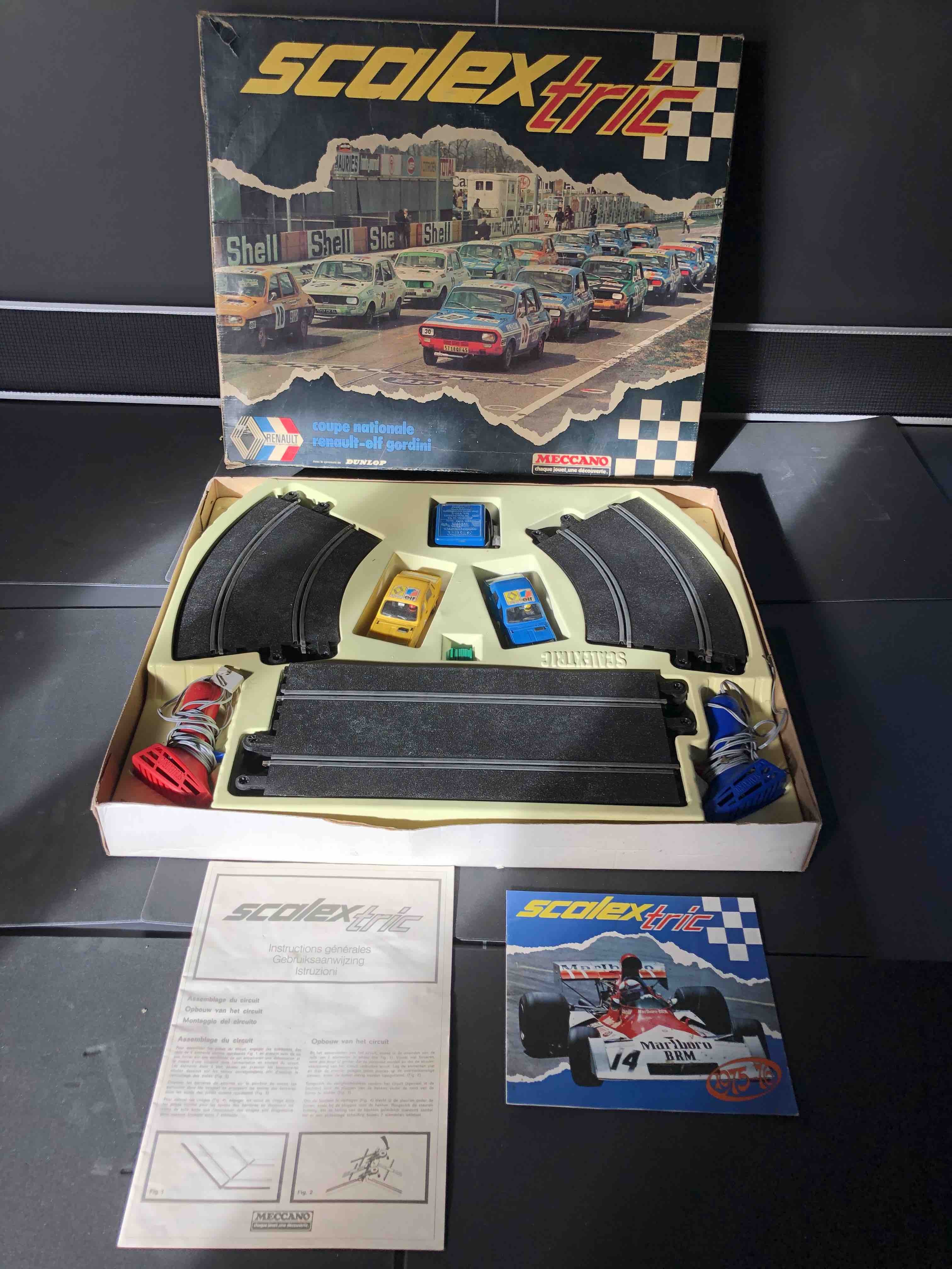 COFFRET SET SCALEXTRIC COUPE NATIONALE RENAULT-ELF GORDINI 48MT