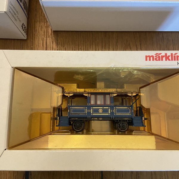 Der König Ludwig Zug Rame du Kaiser 2680 2880 4398 HO Marklin eBoite bois et  poster