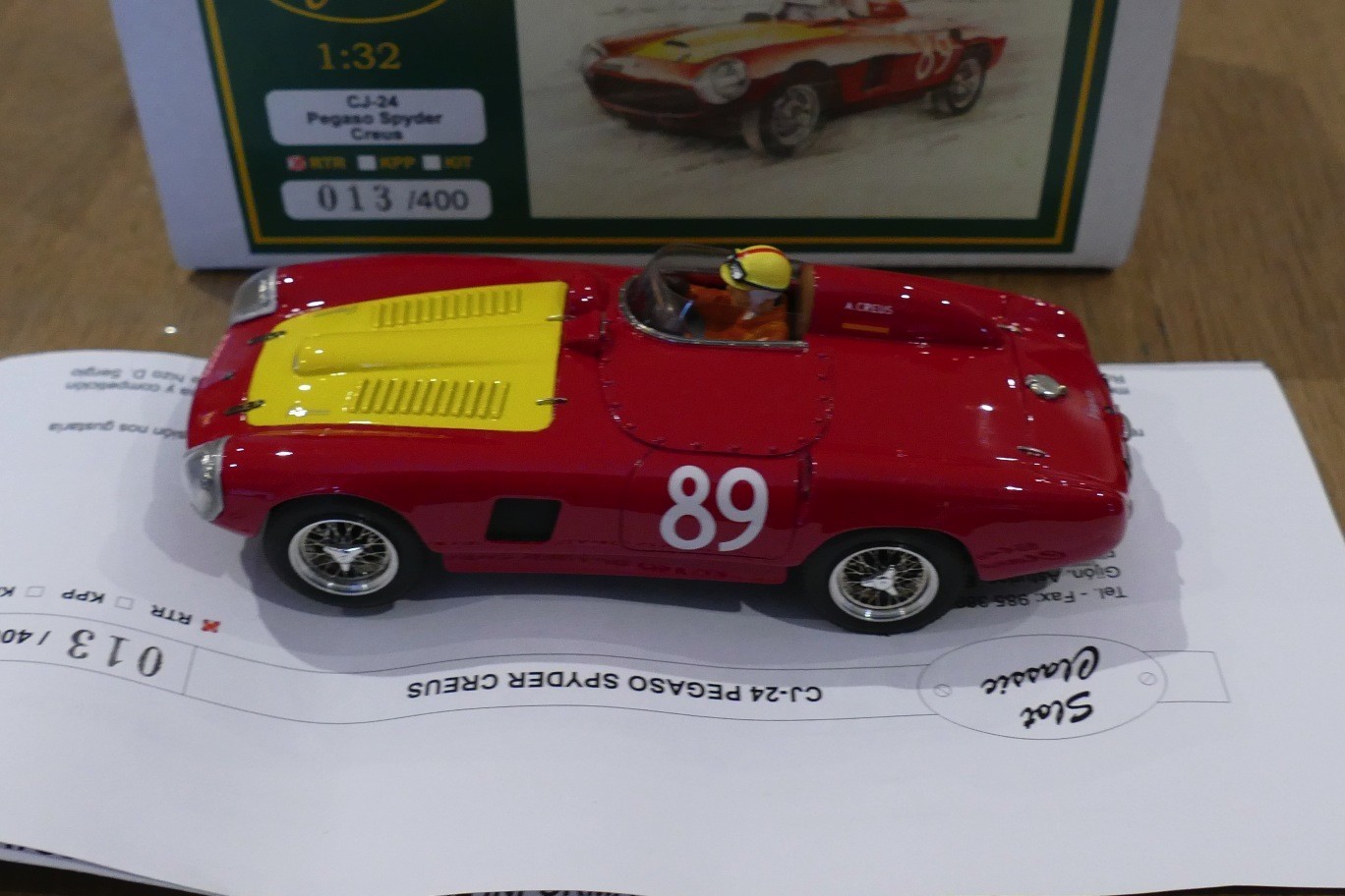 PEGASO SPYDER CREUS SLOT CLASSIC CJ 24 RTR