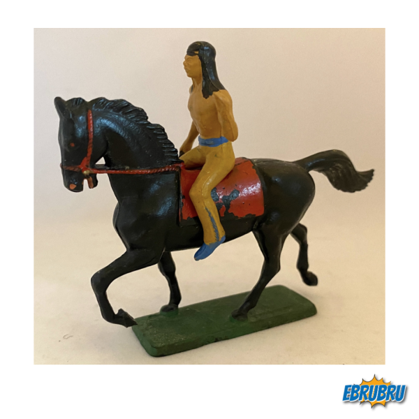 CAVALIER INDIEN HACHE CHEVAL NOIR STARLUX 424
