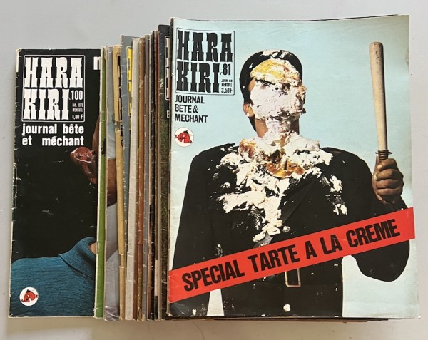 20 Hara-Kiri mensuel n°81  à 100 – année 1968 à 1970