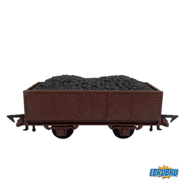 Wagon marchandises transport de charbon marron  JOUEF