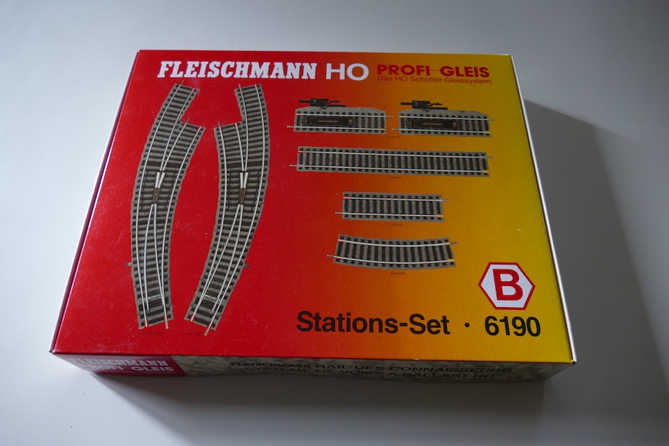 FLEISCHMANN STATION SET HO PROFI GLEIS 6190