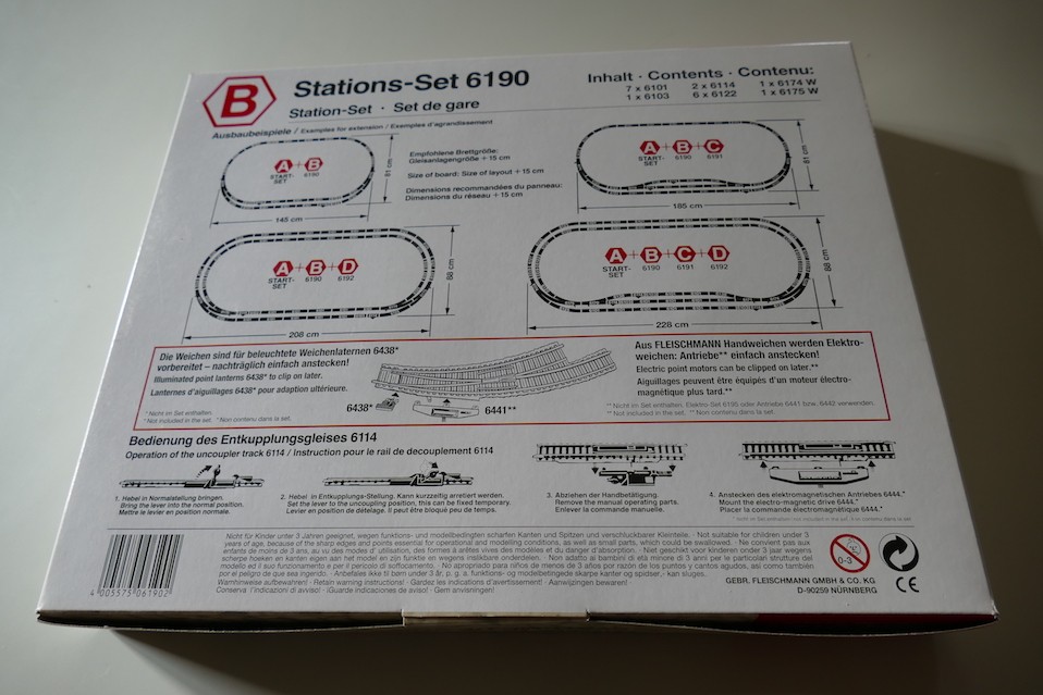 FLEISCHMANN STATION SET HO PROFI GLEIS 6190