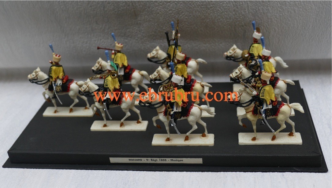 MDM empire 40mm Hussard 9è Régt 1808. Musique