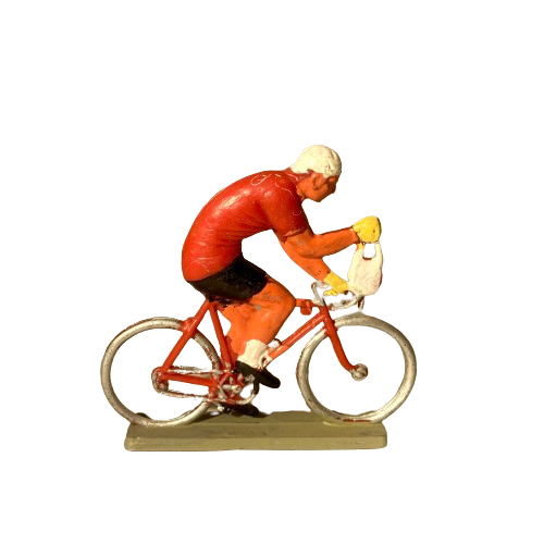 Coureur avec musette de ravitaillement - Maillot rouge - STARLUX Réf 296