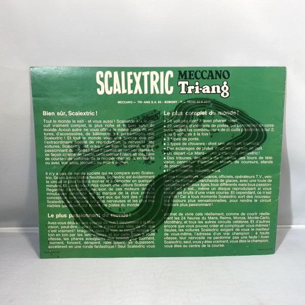 Catalogue Scalextric édition 09 de 1966-1967