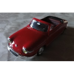 MINIATURE PANHARD CABRIOLET PL 17 MARQUE LEADER  ROUGE 1/43