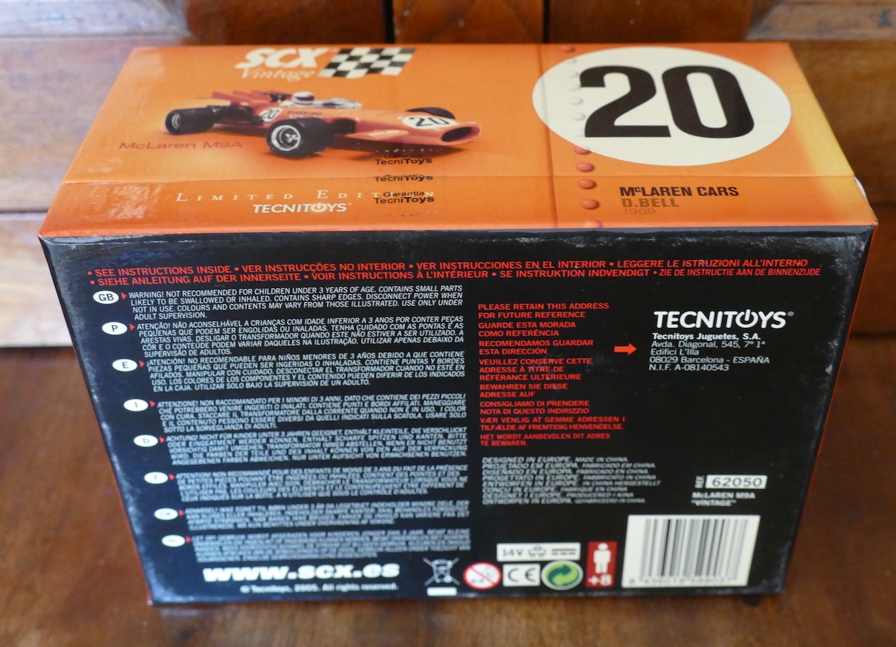 McLaren M9A SCX VINTAGE D.BELL 1969 SCALEXTRIC 62050