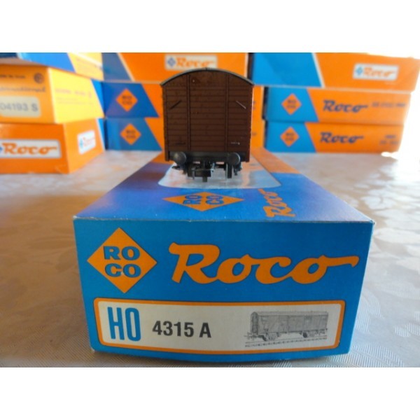 ROCO WAGON COUVERT MARCHANDISE RÉF 4315 A AVEC BOITE