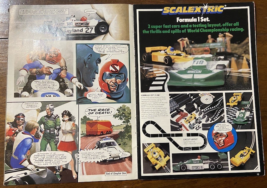 Catalogue Scalextric Aventures avec Scalextric 1981 C502