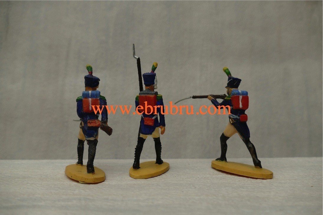 3 SOLDATS VOLTIGEUR EMPIRE JIM