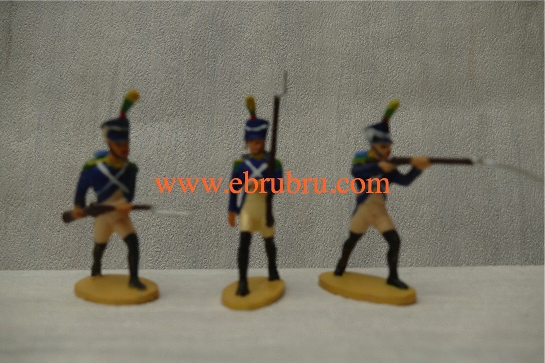 3 SOLDATS VOLTIGEUR EMPIRE JIM