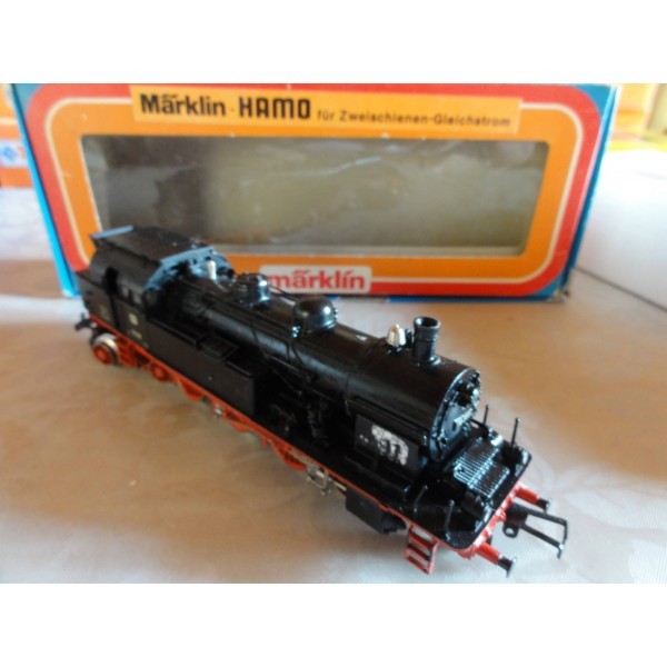 LOCOMOTIVE VAPEUR 232 BR75 355 RÉF 8306 AVEC ÉCLAIRAGE MARKLIN HAMO