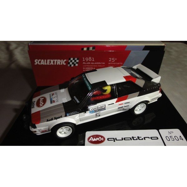 AUDI QUATTRO LOMBARD RAC RALLY 1981 SCALEXTRIC RÉF 6223