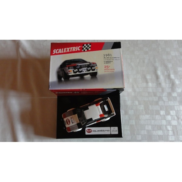 AUDI QUATTRO LOMBARD RAC RALLY 1981 SCALEXTRIC RÉF 6223