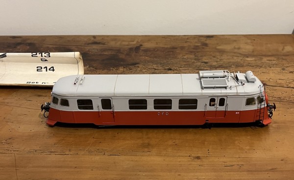 Autorail Billard A 150D CFD type AMJL laiton  Échelle 0 