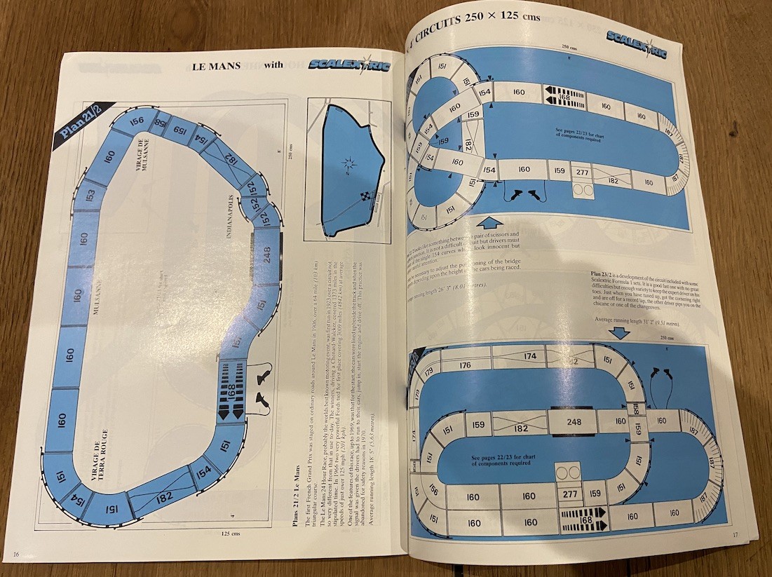 Catalogue Scalextric 27 circuits