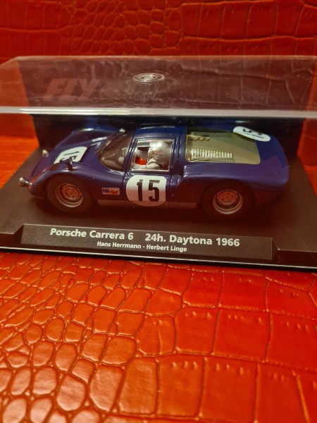 PORSCHE CARRERA 6 24H DAYTONA 1966 HERRMANN LINGE A 1602 FLY REF 88192