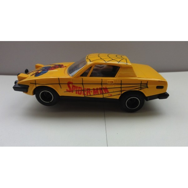 TRIUMPH TR7 SPIDERMAN JAUNE SCALEXTRIC RÉF C321