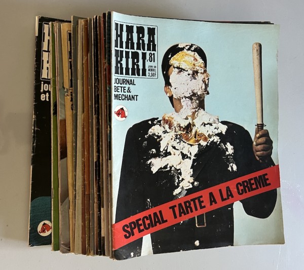 20 Hara-Kiri mensuel n°81  à 100 – année 1968 à 1970