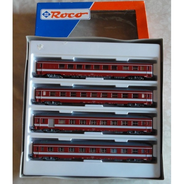 WAGON VOITURE ROCO 44080 COFFRET 4 VOITURES CAPITOLE