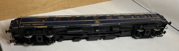 Voiture restaurant  CIWL SNCF Elettren echelle O  ref 4258 longueur 55cm