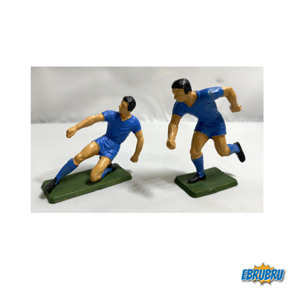 Deux footballeurs bleu Starlux