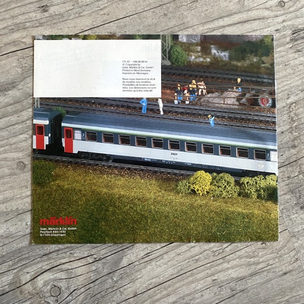 CATALOGUE ANNÉES 88/89 MARKLIN