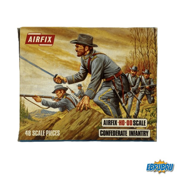 American Civil War - Confederate Infantry AIRFIX Blue Box (Avec fenêtre) Type 3 S13