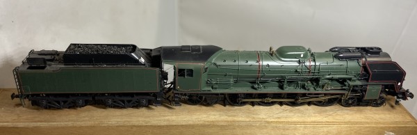 Locomotive 241 P à vapeur SNCF en laiton  echelle O