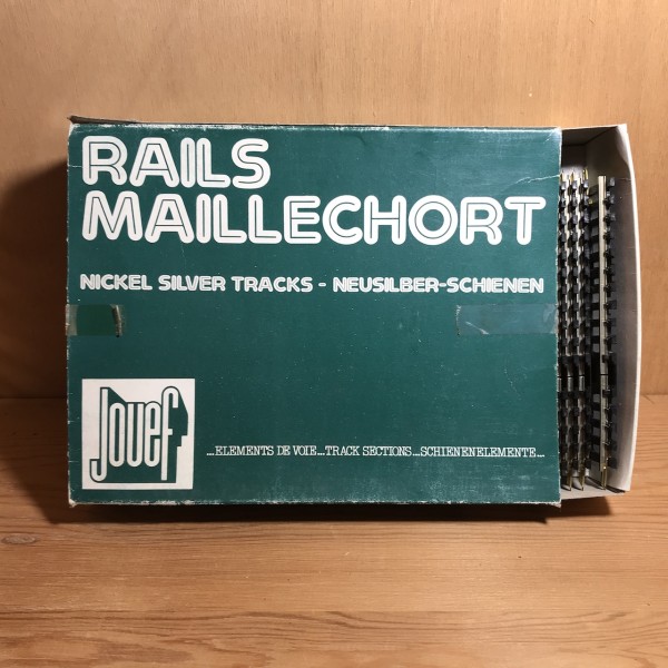 Rail droit 1 coupure Maillechort JOUEF 4851